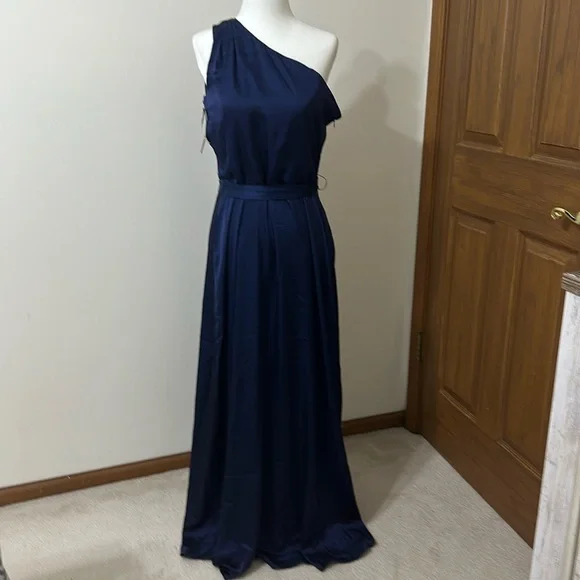 Nicole Miller | Dresses | One Shoulder Long Sarin Dress Size M | Poshmark